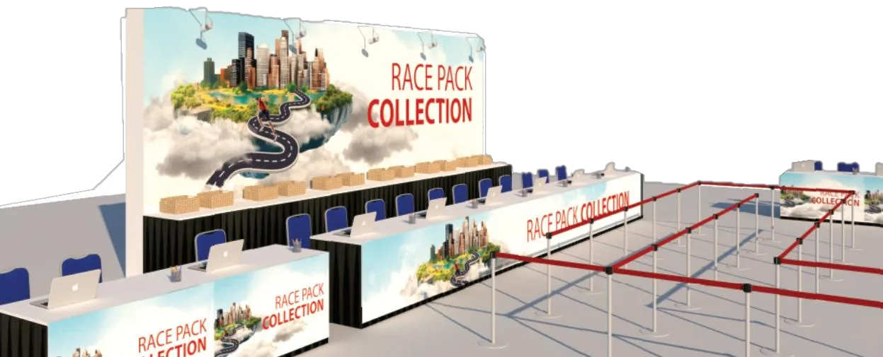 Rancangan booth race pack collection